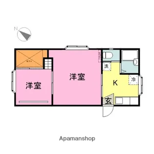 カーサヒゴシ【203号室】の間取り