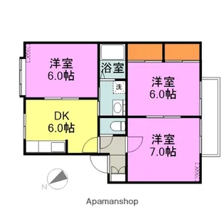 インターパル【203号室】の間取り