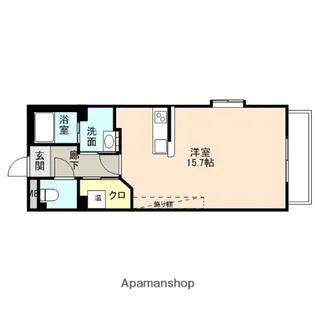 フレンド宮原【1階】の間取り