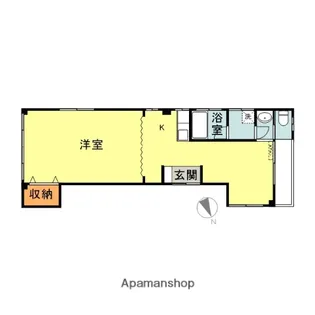 サンストリートM【201号室】の間取り