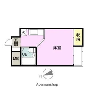 タウンコート城内【205号室】の間取り
