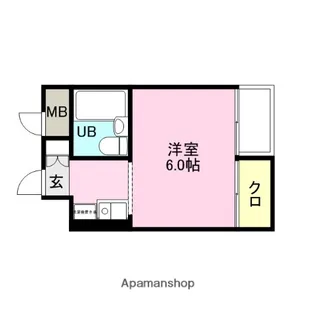 タウンコート城内【703号室】の間取り