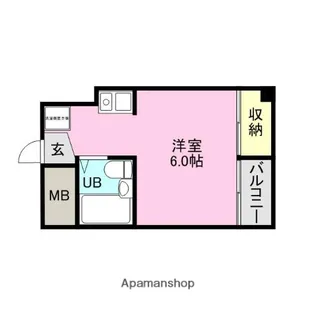 タウンコート城内【302号室】の間取り