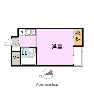 タウンコート城内【402号室】の間取り