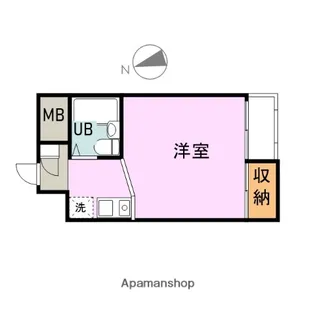 タウンコート城内【308号室】の間取り