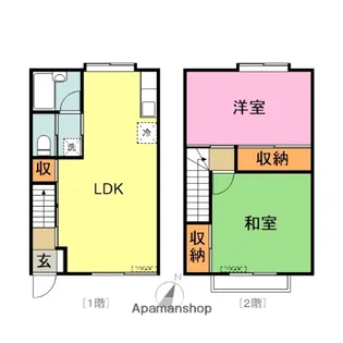 ラ・ロシェール【C号室】の間取り