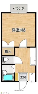 エステートホリ【2階】の間取り