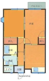 コスモハイム【101号室】の間取り