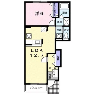 コリーナ ベルディ A【1階】の間取り
