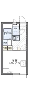 レオパレス夏【208号室】の間取り
