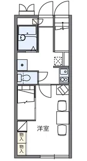 レオパレス末広【105号室】の間取り