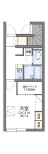 レオパレスタウンコートK【108号室】の間取り