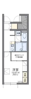 レオパレスイヴ【105号室】の間取り