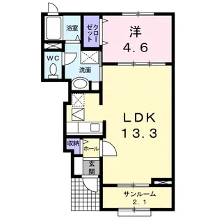 ベルアンジュ Ⅱ【1階】の間取り