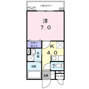 ベル ミーユ【1階】の間取り