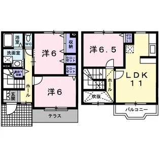 スペイサイド【1階】の間取り