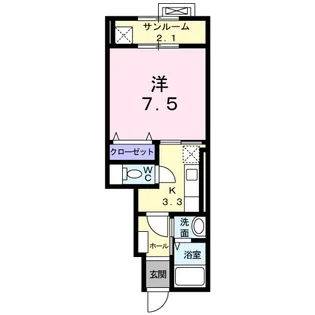 カーサ・アレグロ【1階】の間取り