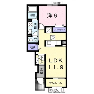 クォーレⅠ【1階】の間取り