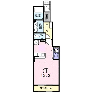 ベル イリーデ【1階】の間取り