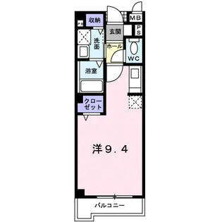 メロウ【201号室】の間取り