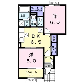 クラシオンΑ【1階】の間取り