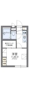 レオパレスHAKU【1階】の間取り