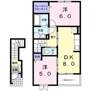 ステラ・リーヴァ Ⅲ【2階】の間取り