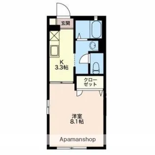ベルドミールⅠ【2階】の間取り