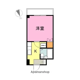 リバティープラザ袋町【502号室】の間取り