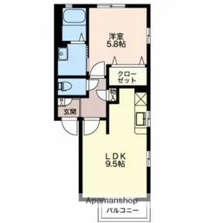 サンハイツ川崎【2階】の間取り