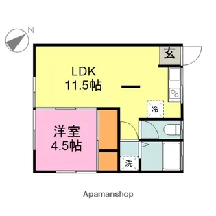 アトリエハウスⅠ【1階】の間取り