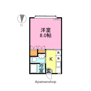 クレディⅡ【108号室】の間取り