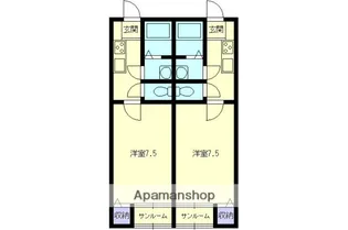 ハウス龍C【1階】の間取り