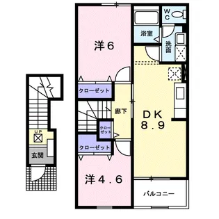 フィガロプラッツ Ⅱ【2階】の間取り
