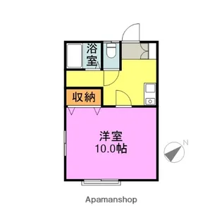 レジデンスやすらぎ【101号室】の間取り