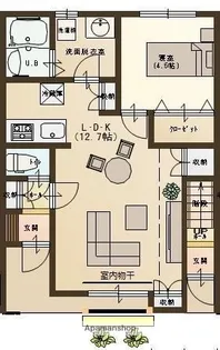 パーク・ユーソニア【1階】の間取り