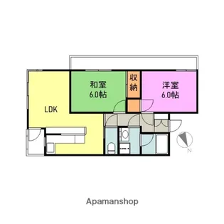 リバティープラザ長町【5階】の間取り