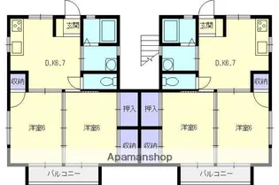 三並ハイツ【2階】の間取り