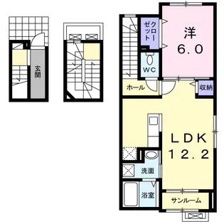 レガーロ B【3階】の間取り
