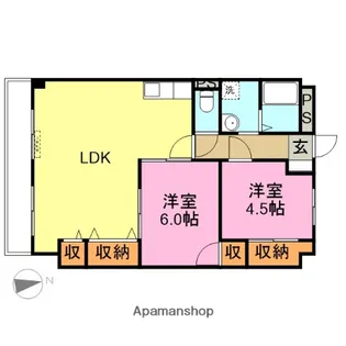 旭町いづみプラザ【5階】の間取り