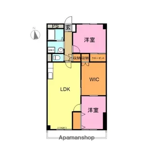 旭町いづみプラザ【1005号室】の間取り