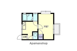 フレンズ長岡【1階】の間取り