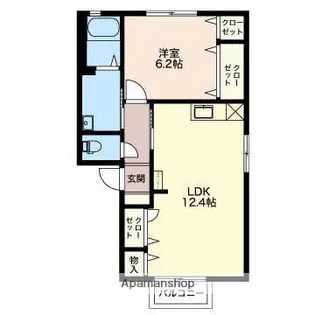シャンティー【1階】の間取り