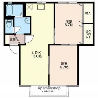 プレジオ【2階】の間取り