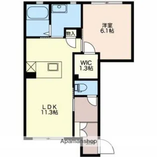 グリナージュA【102号室】の間取り