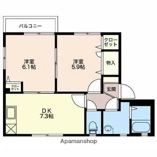 セントエルモスM【1階】の間取り