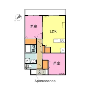 サンフォレスト曙【2階】の間取り
