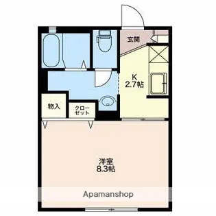 メゾンドトーエーA【1階】の間取り