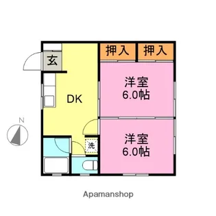 シャルマン【202号室】の間取り