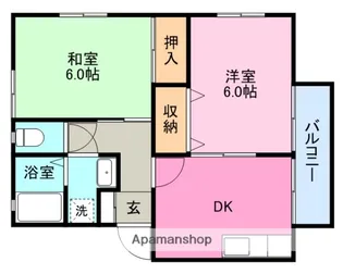ウィステリアC【2階】の間取り